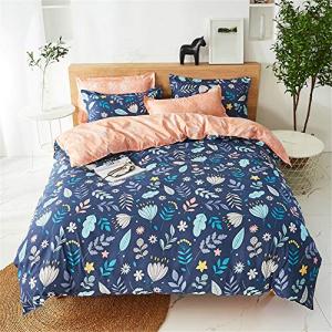 Chickwin Juego de Ropa de Cama 3 Piezas, Planta Hoja Estamp…