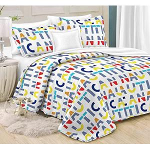 HaraDeco Colcha Boutí Estampado, Colcha de Verano Ligera, C…