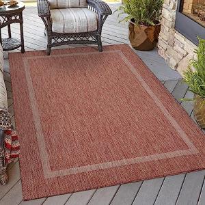 HomebyHome Alfombra lavable para interior y exterior, resis…