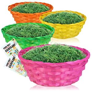 com-four® 4X cestas de Rafia de Colores y Colores de Huevo…