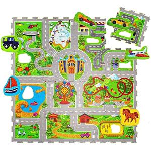 Hakuna Matte Alfombra Infantil Puzzle Diseño Coches 1,2 x 1…