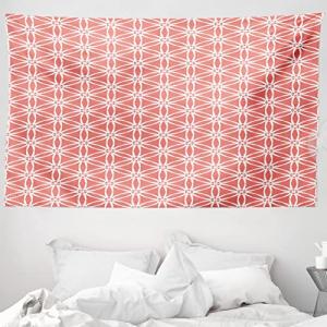 ABAKUHAUS Coral Tapiz, Girasoles floral del damasco, Decora…