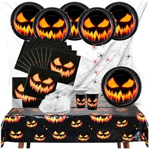 COM-FOUR® Juego de decoración de Halloween de 26 piezas con…