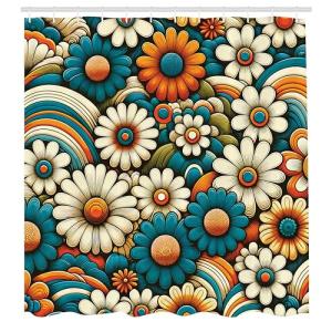 ABAKUHAUS Hippie Cortina de Baño, Jardín en Flor como Manza…