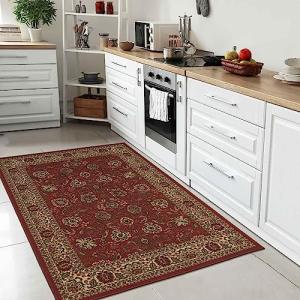 Ottomanson Ottohome - Alfombra, base de goma, diseño persa…