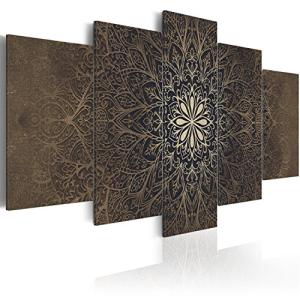 Cuadros B&D XXL - Cuadro en Lienzo Mandala 200x100 cm 5 pie…