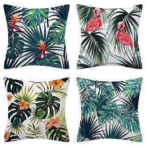 Fullfun Fundas de cojín tropicales, fundas de almohada de h…