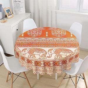 Chickwin-Shop Mantel Redondo para Mesa Impermeable y Antima…