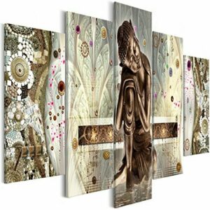 murando Cuadro en Lienzo Buda Zen 150x75 cm Impresión de 5…