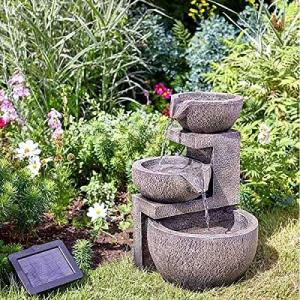 Garden Mile Modern Rock Fall Fuente de agua – Resina alimen…