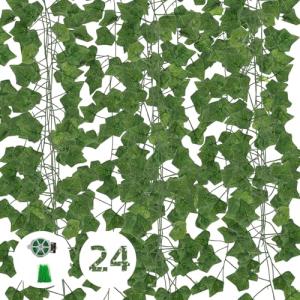 24PCS Enredaderas Artificiales Guirnalda Plantas 2.2m Hiedr…