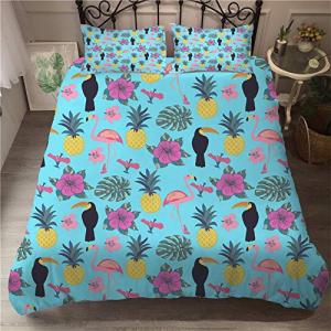 Chickwin Juego de Ropa de Cama 3D Tropical Pájaro Estampado…