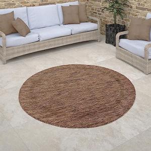 Paco Home Alfombra Interior Y Exterior Redonda Balcon Terra…