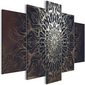 murando Cuadro en Lienzo Mandala 200x100 cm Impresión de 5…