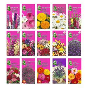Flower Seed Collection Cottage Garden & Border Favorites, i…