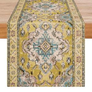 Avalune Camino de Mesa Amarillo Mandala Boho Étnico Moderno…