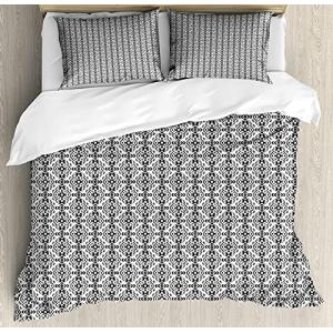 ABAKUHAUS Azteca Funda Nórdica, Monocromo Mexicana, Decorat…
