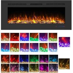 Mystflame Galaxy 50 - Chimenea Eléctrica Empotrada en Pared…