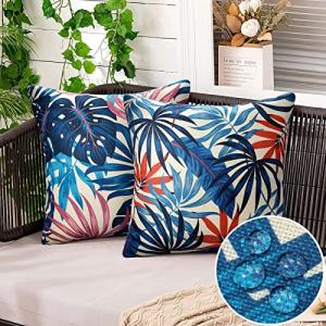 Azul Fundas de Cojines 45x45 CM Exterior Fundas Cojines Imp…