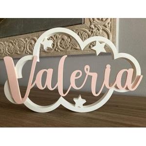 Tres Aristas Nube Decorativa con Nombre Personalizado - Reg…