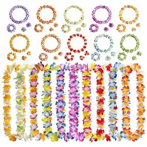 40 Piezas Flores Hawaianas Guirnalda Collar Hawaiano Fiesta…