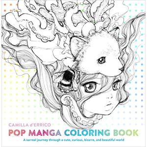 Pop Manga Coloring Book: A Surreal Journey Through a Cute,…