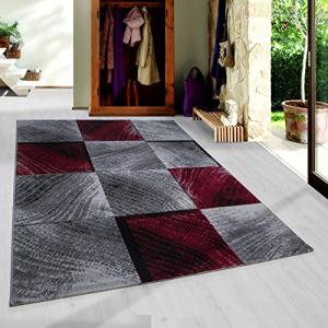 HomebyHome Alfombra Pila Corta Diseño de Ondas abstractas S…