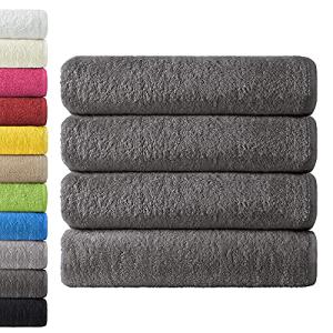 NatureMark Paquete de 4 Toallas de baño de 70 x 140 cm, Ant…
