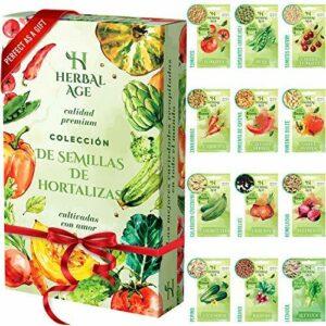 HERBAL AGE Kit Semillas Huerto Urbano De 12 Vegetales, 5100…