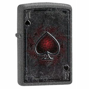 Zippo Ace - Mechero de Gasolina, latón, Aspecto de Acero In…