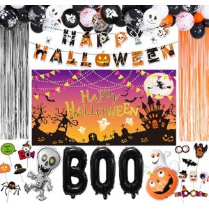 Fontee® 82 piezas Juego Decoración de Fiesta Halloween Panc…