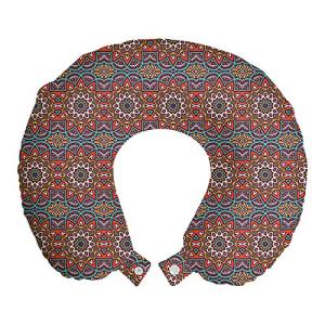 ABAKUHAUS Mandala Cojín de Viaje para Soporte de Cuello, In…