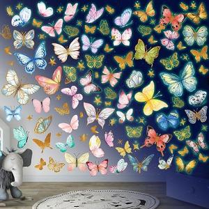 Mariposas Pegatinas de Pared Luminosas y Fluorescentes - De…