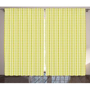 ABAKUHAUS Retro Cortinas, Las Rayas Verticales y Puntos, Sa…