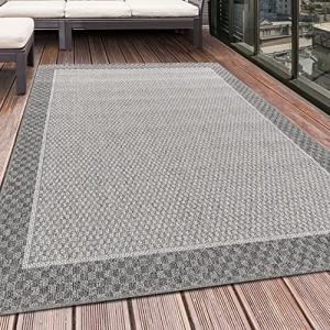 HomebyHome Alfombra Tejido Plano Diseño de Frontera Terraza…