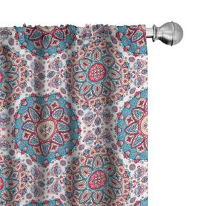 ABAKUHAUS Étnico Juego de 2 Paños Cortinas, Estilo Oriental…