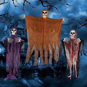 Halloween Decoracion Terror 3 Piezas Esqueleto de Halloween…