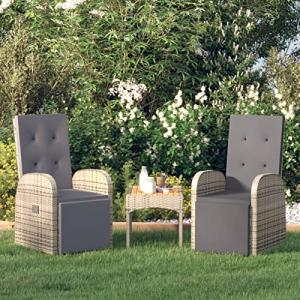 MOONAIRY Sillones de jardín reclinables con Cojines 2 uds,…