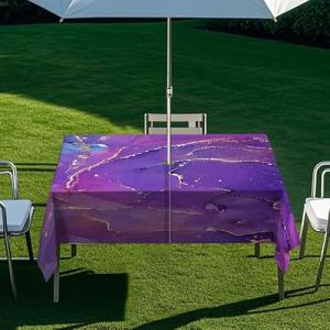 Chickwin Mantel Impermeable Rectangular, Patrón de Mármol E…