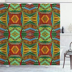 ABAKUHAUS Africano Cortina de Baño, Los Motivos nativos, Ma…
