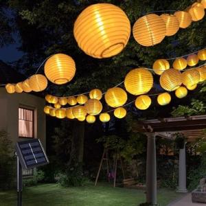 Kimuwote Guirnaldas Luces Exterior Solar, 5M 20 Farolillos…