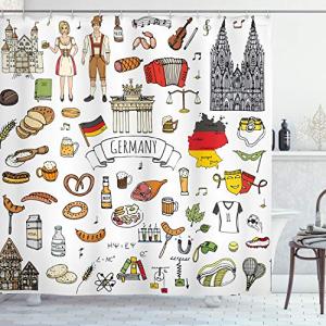 ABAKUHAUS alemán Cortina de Baño, Cultura Europea, Material…