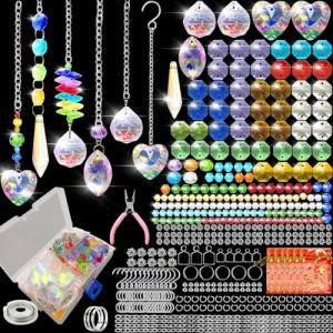 VEEKAY Atrapasoles Cristal Colgante,460 Piezas DIY Kits par…