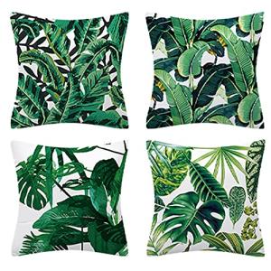 Keyohome Juego de 4 fundas de cojín de 45 x 45 cm, fundas d…