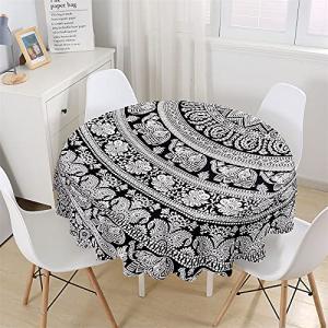 Chickwin-Shop Mantel Redondo para Mesa Impermeable y Antima…