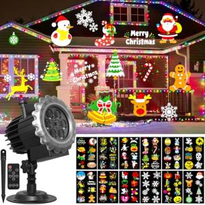OUSFOT Proyector Navidad Exterior, 12 Diapositivas Proyecto…
