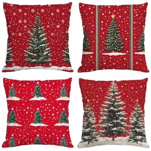 Navidad Cojines Exterior Impermeable Terciopelo Fundas Coji…