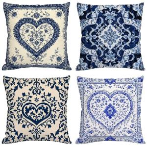Boho Cojines Exterior Impermeable Lino Grande Fundas Cojine…