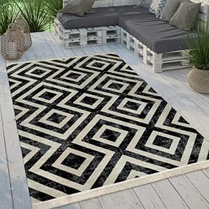 Paco Home Alfombra Tejido Plano Interior Exterior Moderno M…