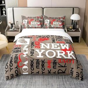 Rptidmv Funda Nordica Cama 105 Nueva York Juego de Funda Nó…